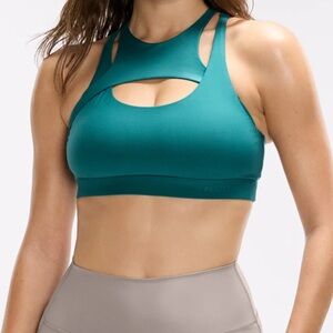 Peloton Teal Racerback Sports Bra